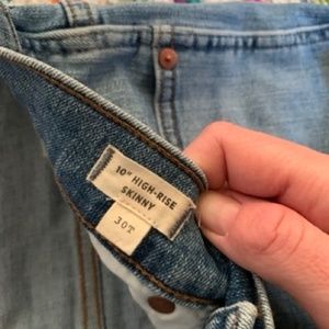 Madewell 10" High-Rise Skinny 30T